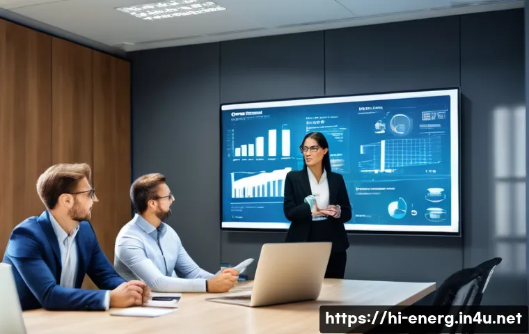 에너지관리 자격증 시험장 후기 - **Prompt 1: "The Certified Energy Expert in Action"**
A diverse group of professional adults, in...